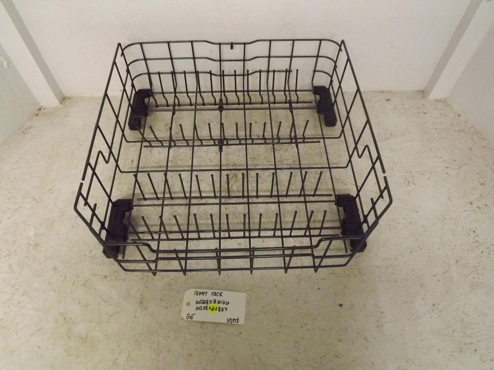 GE Dishwasher WD28X26106 WD28X22827 Lower Rack Used GE Dishwasher WD28X26106 WD28X22827 Lower Rack Used